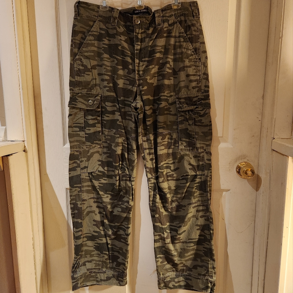 Steve & Barry's Men's 36X32 Cargo Camouflage Pants